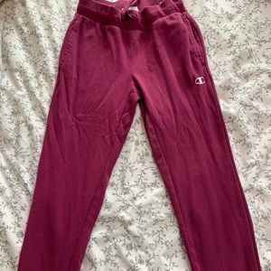 Burgundy sweatpants